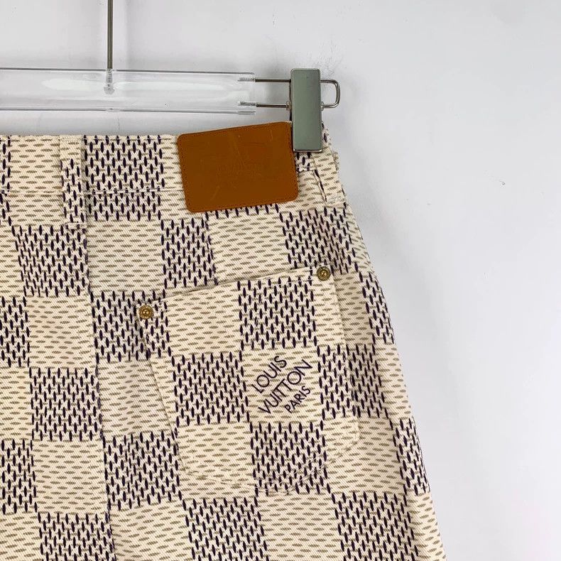 Louis Vuitton Louis Vuitton 22 Color Block Checker Cotton Casual Denim S Size 33" - 5 Thumbnail