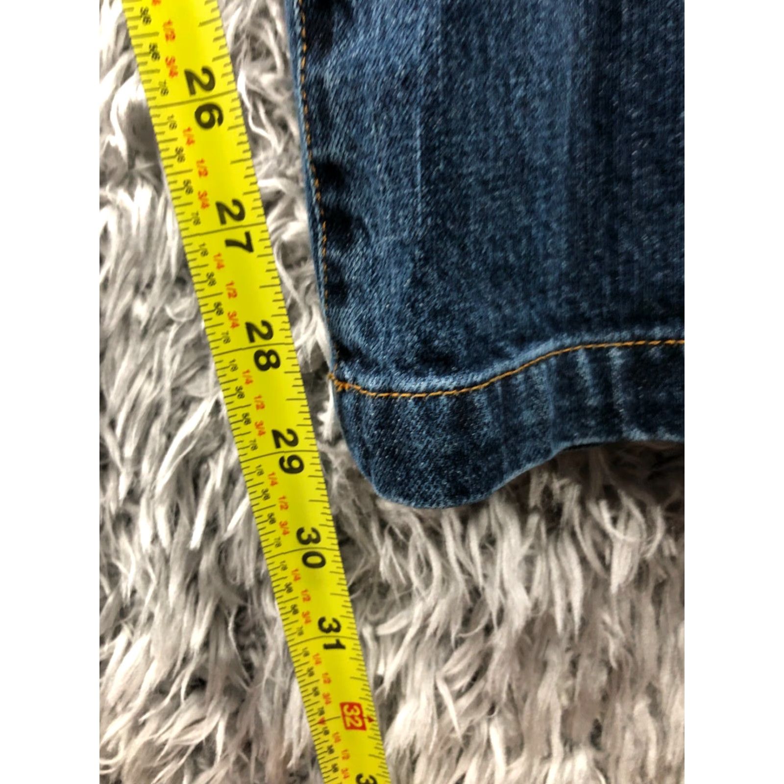 Vintage Columbia Jeans Flat Wash Blue 8 Womens Medium Straight 5-Pocket Denim Hip Belt Loops Regular Rise Mid Vintage No Size 30" / US 8 / IT 44 - 3 Thumbnail