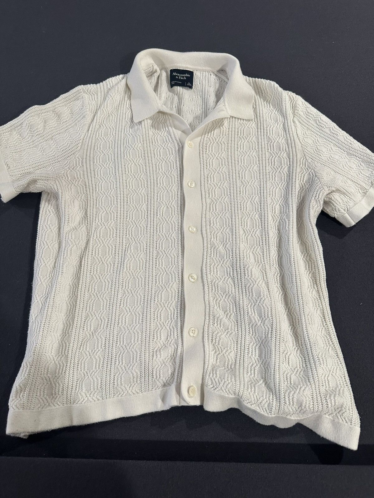 Abercrombie & Fitch White Abercrombie & Fitch short sleeve button up shirt Size US L / EU 52-54 / 3 - 1 Thumbnail
