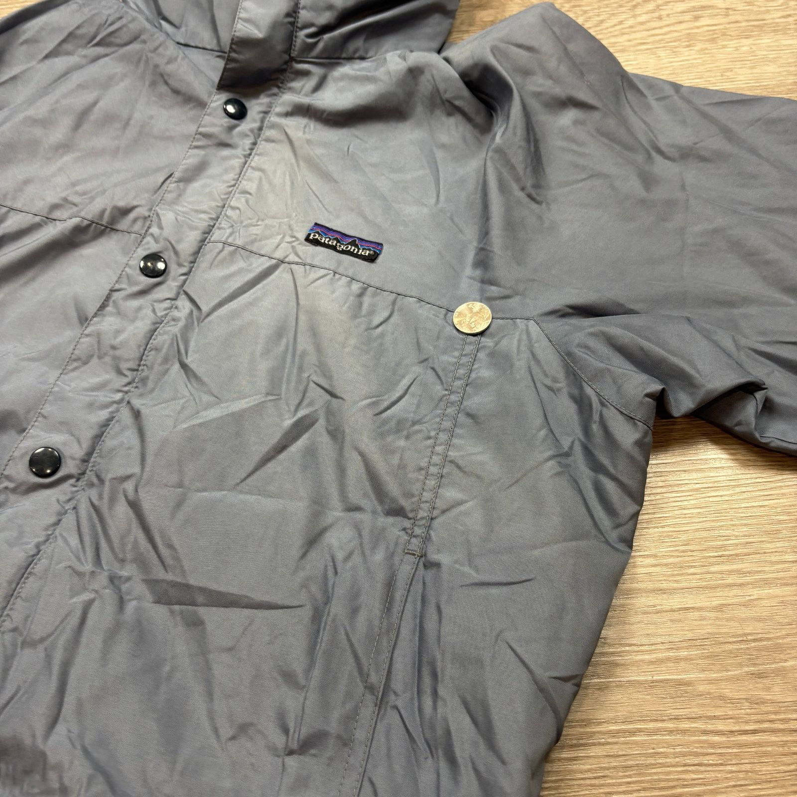 Patagonia × Vintage Vintage 80s 90s Patagonia Snap Hidden Hood Jacket Mens Large Size US L / EU 52-54 / 3 - 11 Thumbnail
