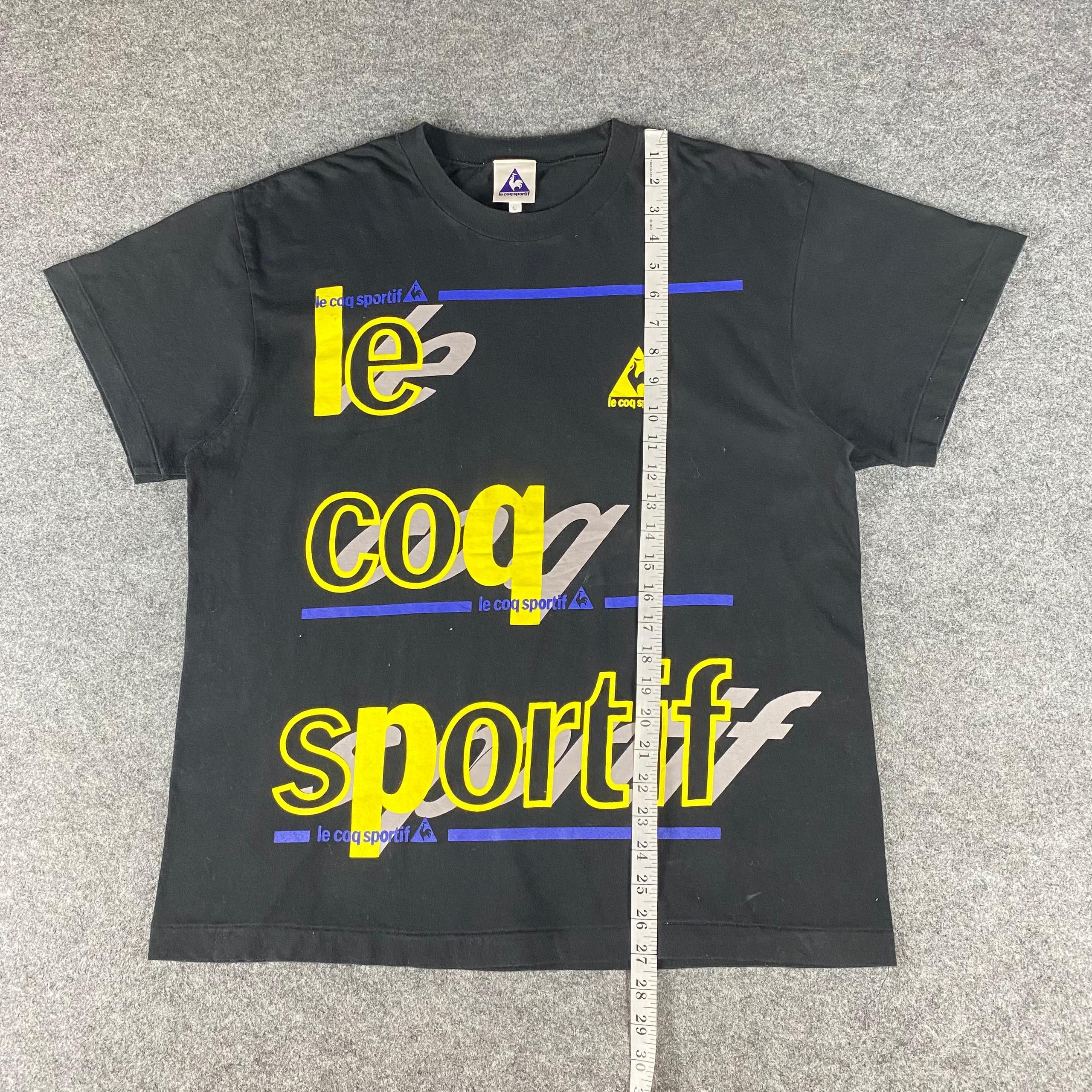 Le Coq Sportif Vintage Le Coq Spotif Spell Out Tshirt Size US L / EU 52-54 / 3 - 3 Thumbnail