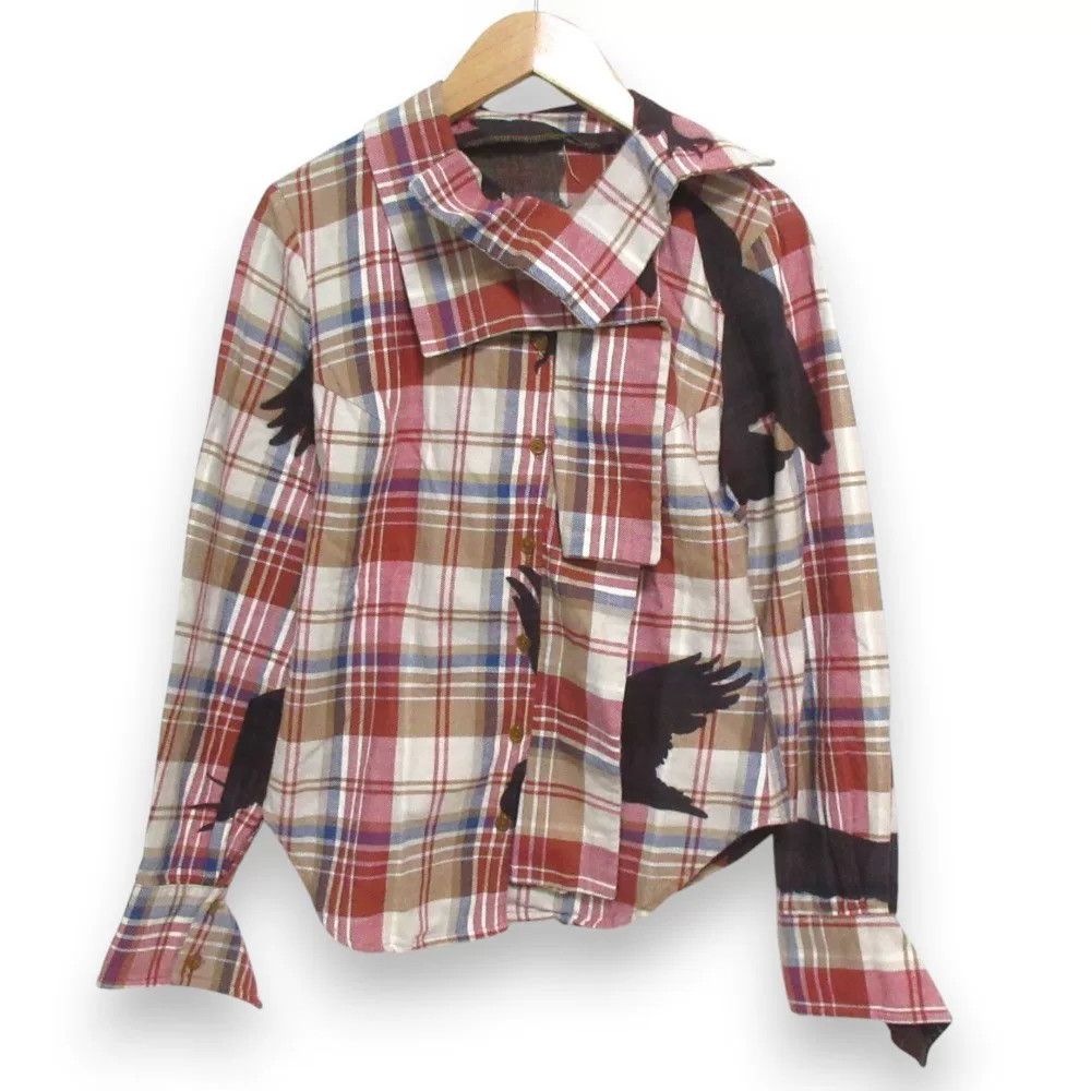 Vivienne Westwood Red Plaid Button-Up Shirt