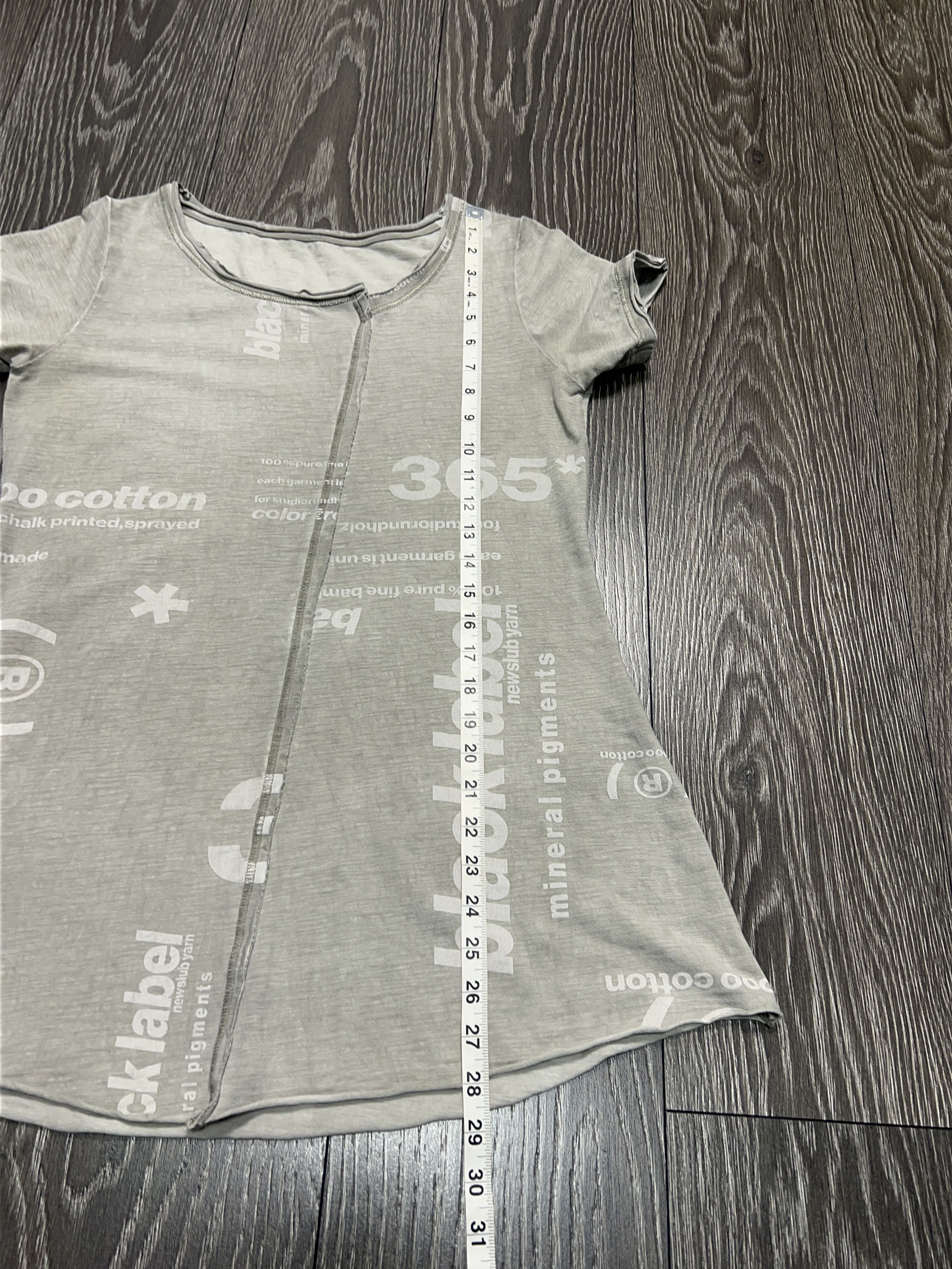 Rundholz Black Label Big Logo Gray Top T Shirt Short Sleeve Size M Size M / US 6-8 / IT 42-44 - 10 Thumbnail