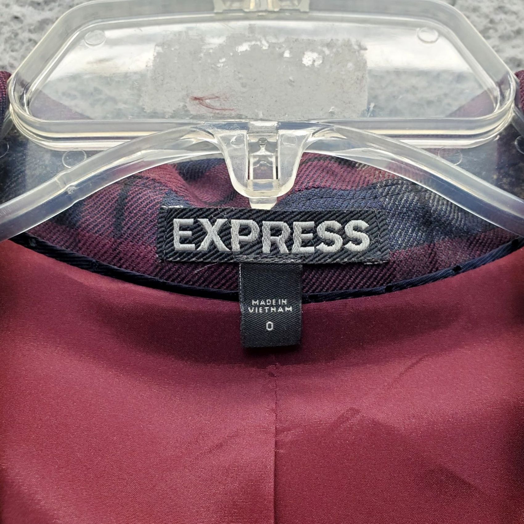 Express Express Blazer Womens 0 Multicolor Plaid Lined Single Breasted Notch Lapel One Button Blazer Jacket Mens? Size XS / US 0-2 / IT 36-38 - 7 Thumbnail