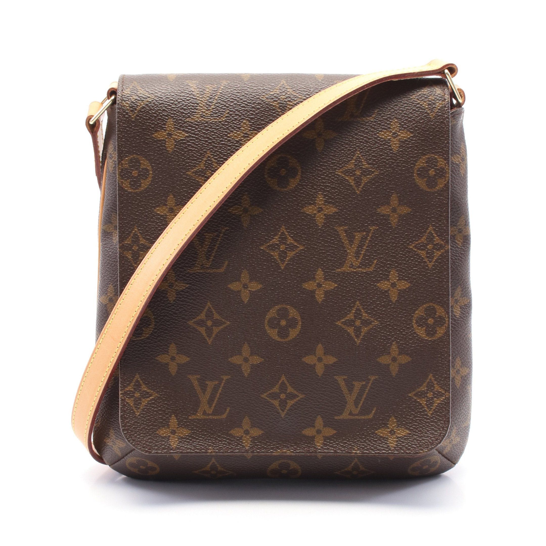 Louis Vuitton Louis Vuitton Musette Salsa Short Strap Monogram Shoulder Bag Leather Brown Size ONE SIZE - 1 Thumbnail