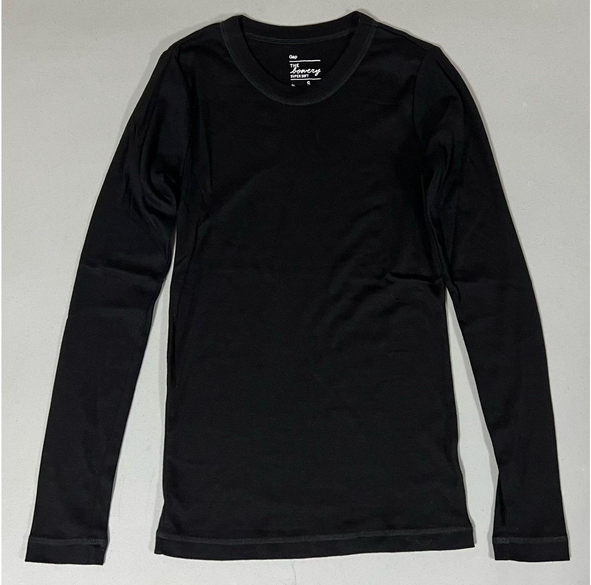 Gap Gap Black Long Sleeve Crewneck Shirt Top Blouse Tee Size S 🖤 Size S / US 4 / IT 40 - 2 Thumbnail