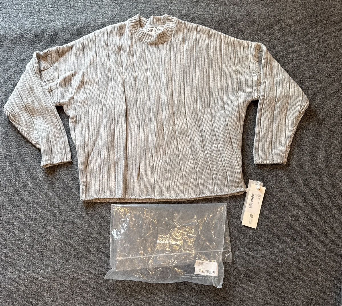 About:Blank About Blank Rib Knit Wool Mix Crew Sweater Size US S / EU 44-46 / 1 - 1 Thumbnail