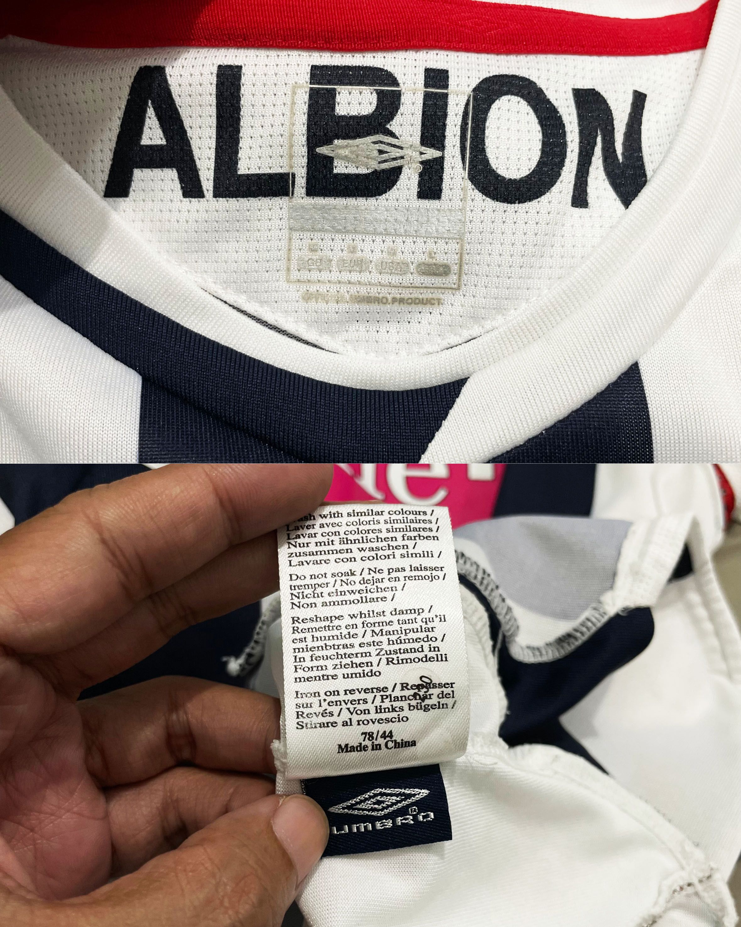 Umbro West Bromwich Albion Home Kit 2006 2007 Size US M / EU 48-50 / 2 - 5 Thumbnail