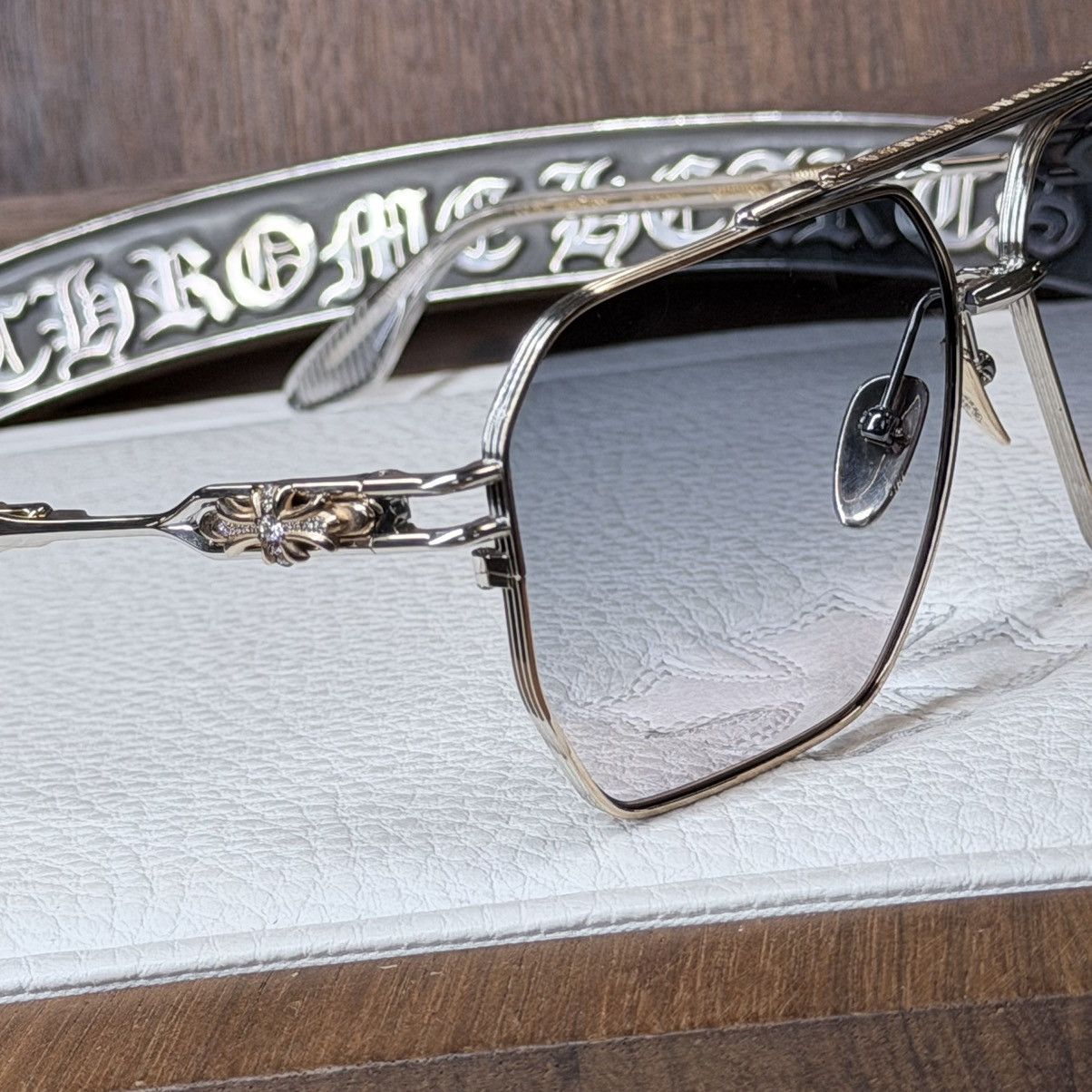 Chrome Hearts 💎JEWEL💎 Chrome Hearts Ripping 1/1 Sunglasses Size ONE SIZE - 9 Thumbnail