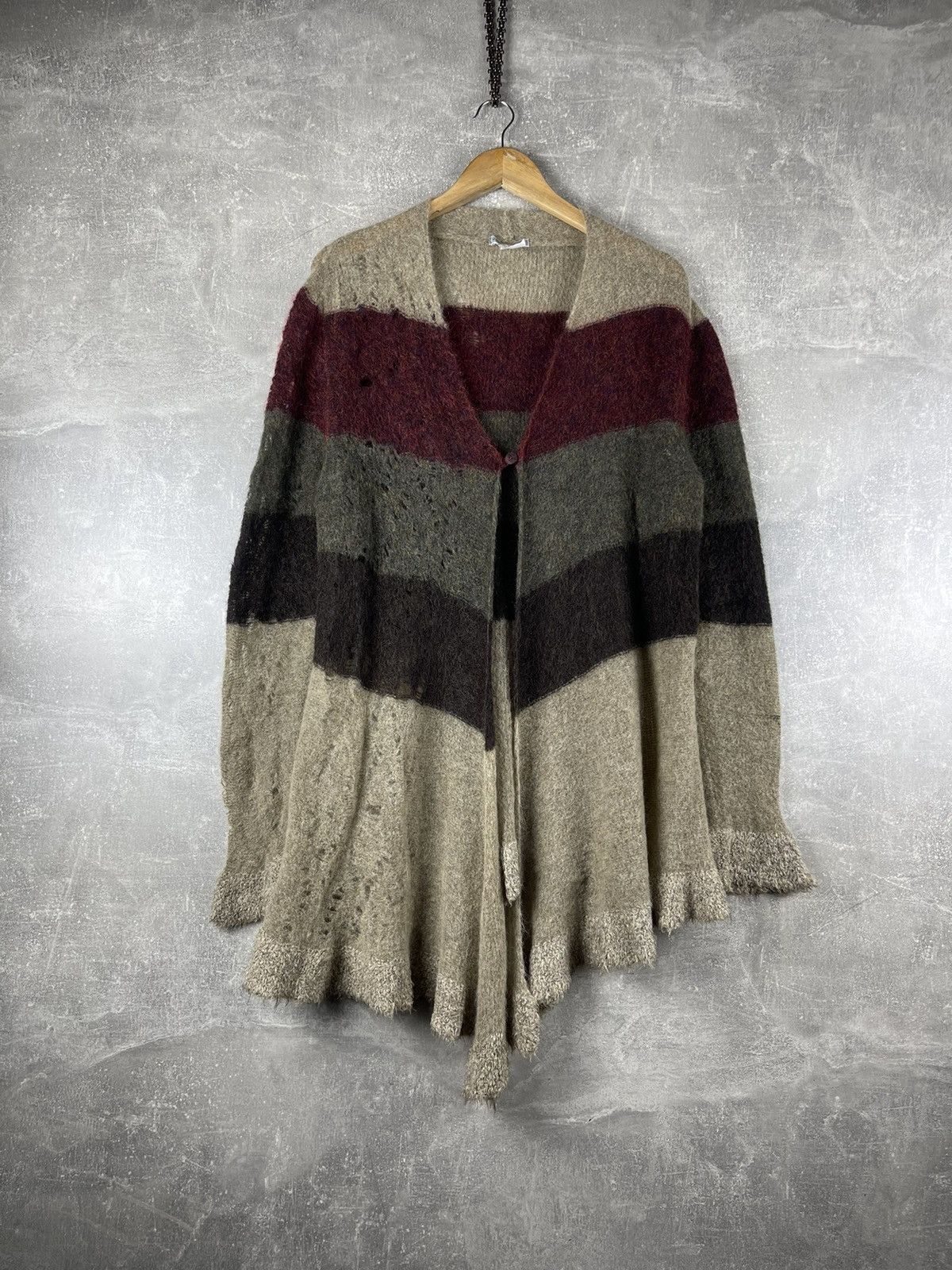 Other Sarah Pacini Italy Artistic Mohair Merino Wool Textured Knit Size ONE SIZE - 1 Thumbnail