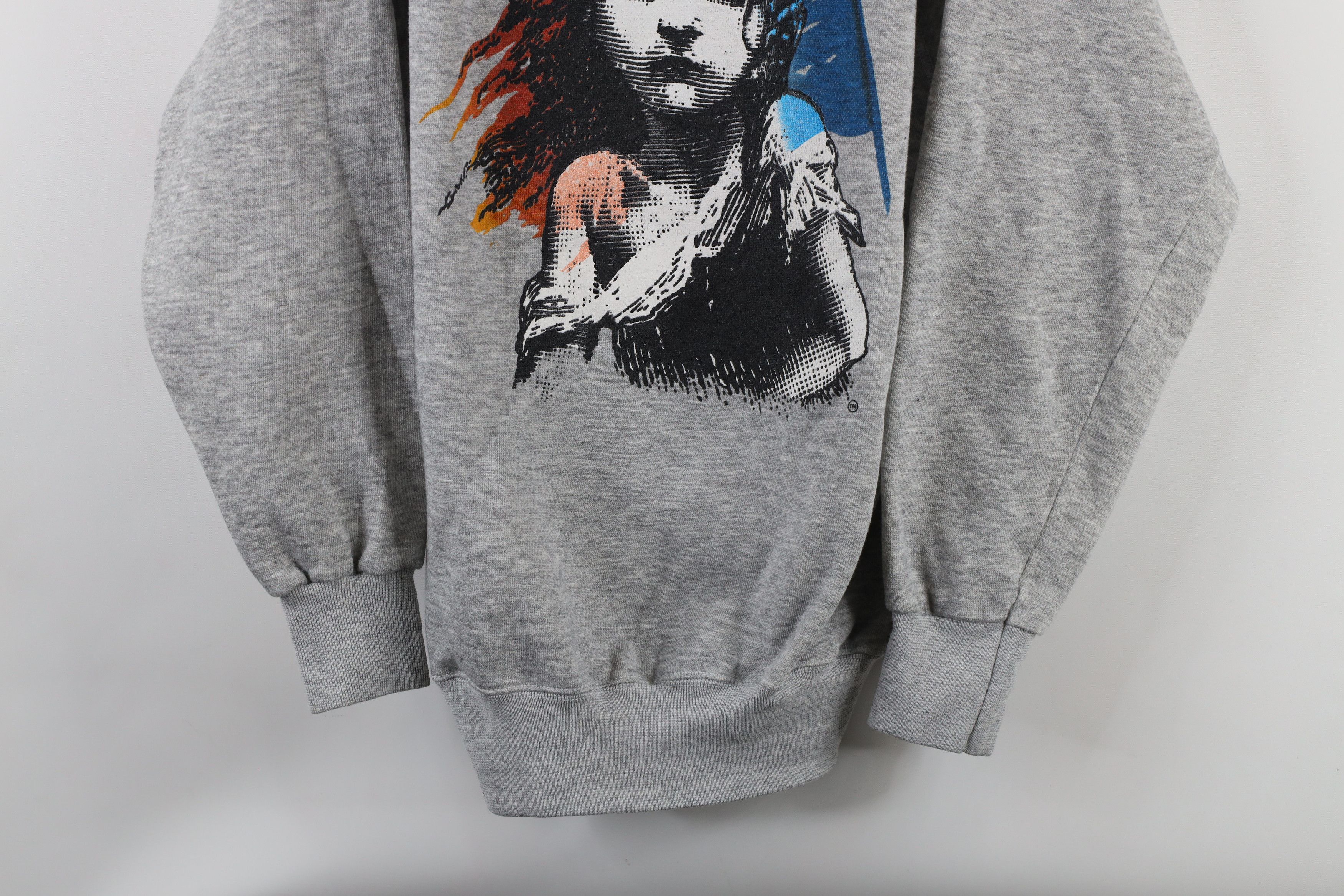 Vintage Vintage 80s Les Miserables Play Crewneck Sweatshirt Gray USA Size US L / EU 52-54 / 3 - 3 Thumbnail