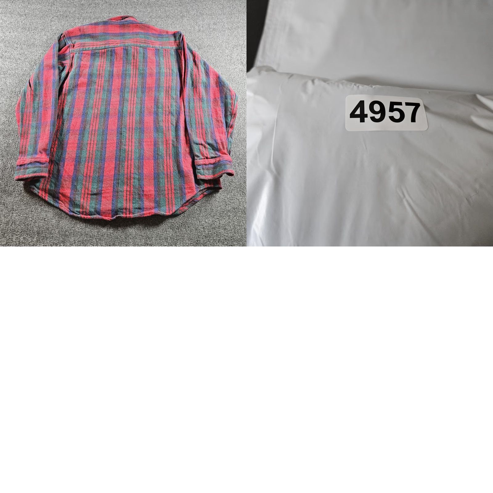 Vintage FIVEBROTHER Shirt Mens L Red Striped Flannel Button Front Pockets Casual Size US L / EU 52-54 / 3 - 8 Thumbnail