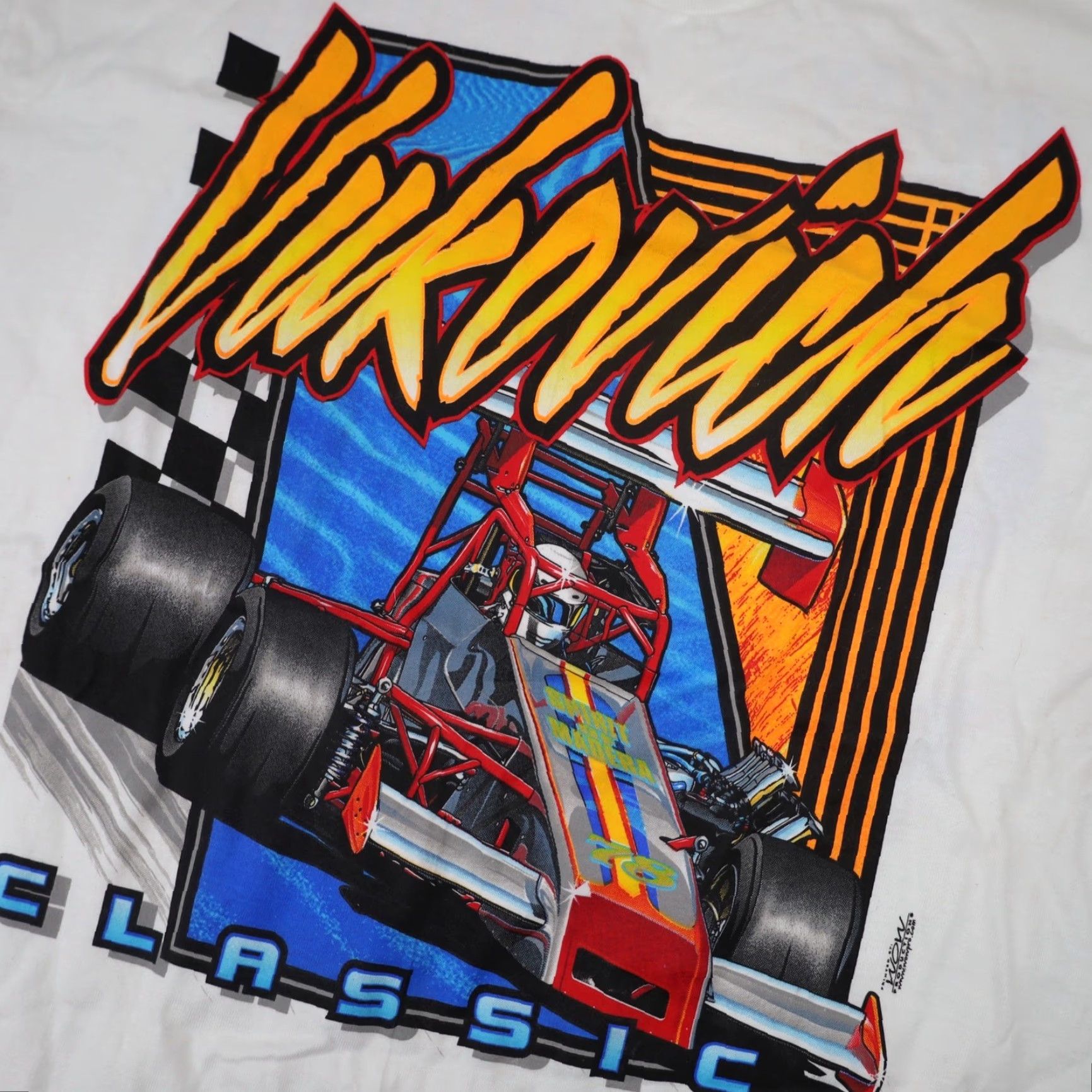 Vintage VINTAGE Vukovich Classic Sprint Car Racing Graphic Shirt Men L White Graphics Sprint Car 8+/10 Size US L / EU 52-54 / 3 - 4 Thumbnail