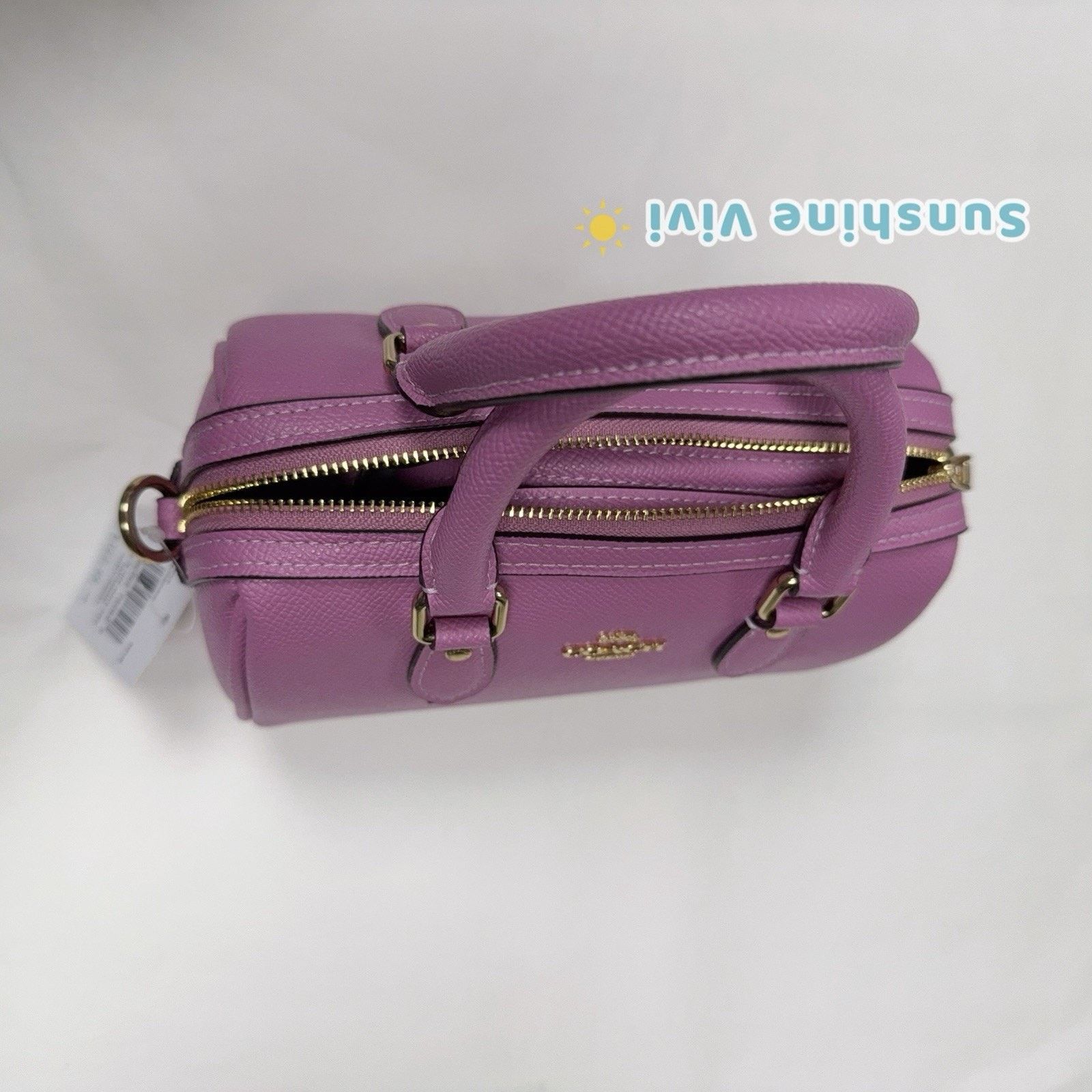 Coach NWT Coach Mini Rowan Crossbody Bag Leather CV404 IM/fuchsia Size ONE SIZE - 5 Thumbnail
