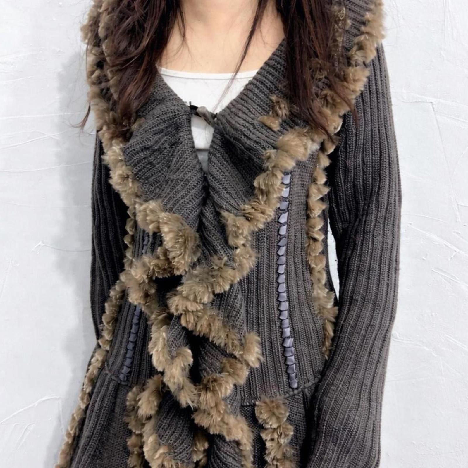 Other Real rabbit fur whimsy goth penny lane style cardigan Size XS / US 0-2 / IT 36-38 - 2 Thumbnail