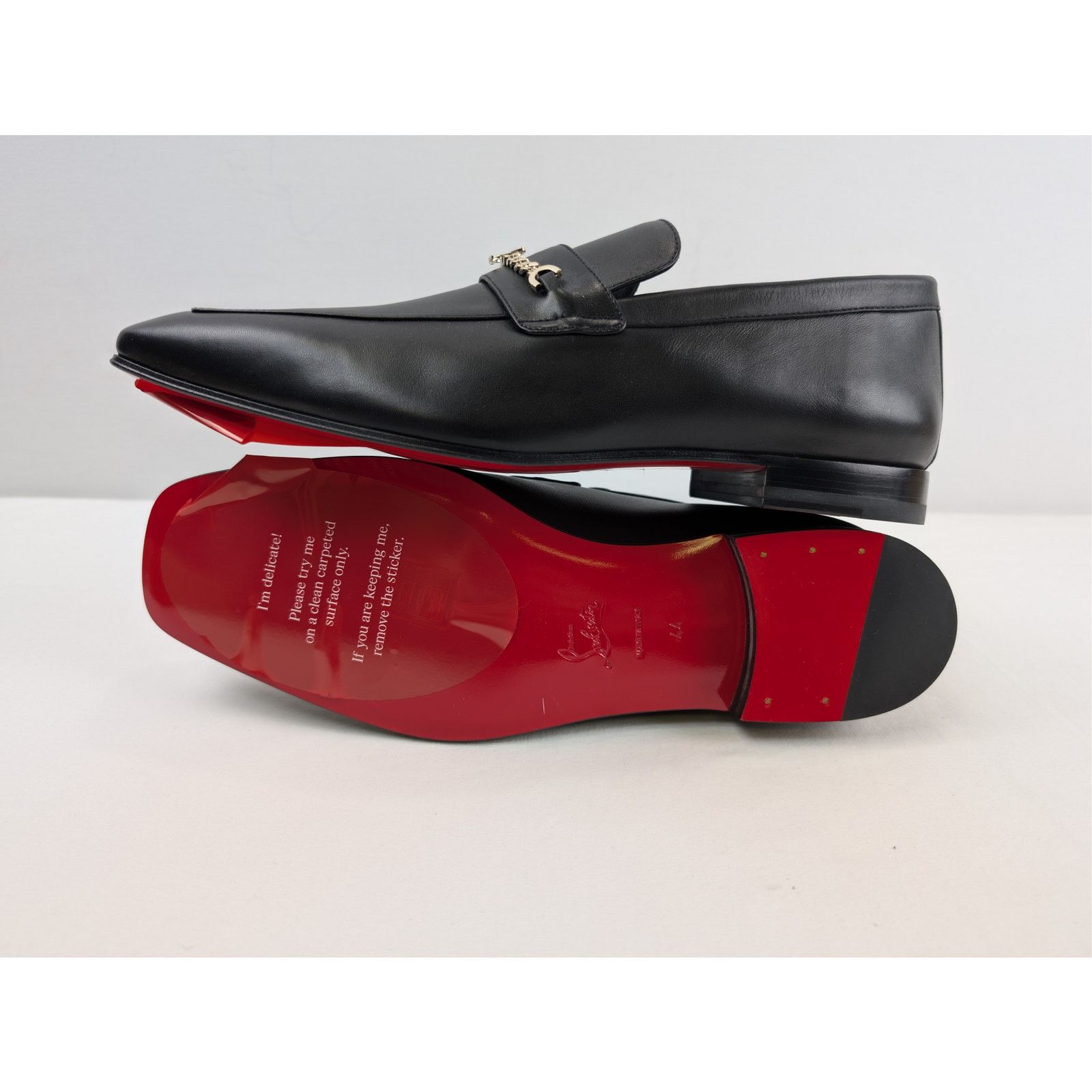 Christian Louboutin o1rshd1 MJ Moc Uomo Flat Shoe Boots in Black Size US 11 / EU 44 - 14 Thumbnail