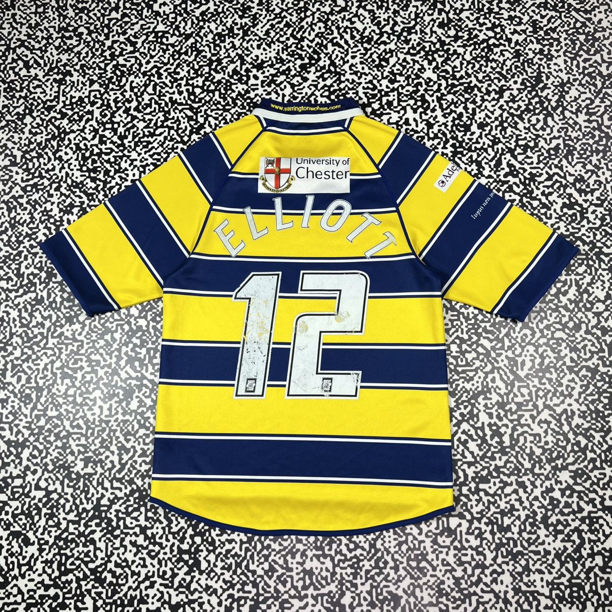 Canterbury of New Zealand Vintage Y2K Warrington Wolves Elliott Rugby Jersey Retro Size US M / EU 48-50 / 2 - 2 Thumbnail