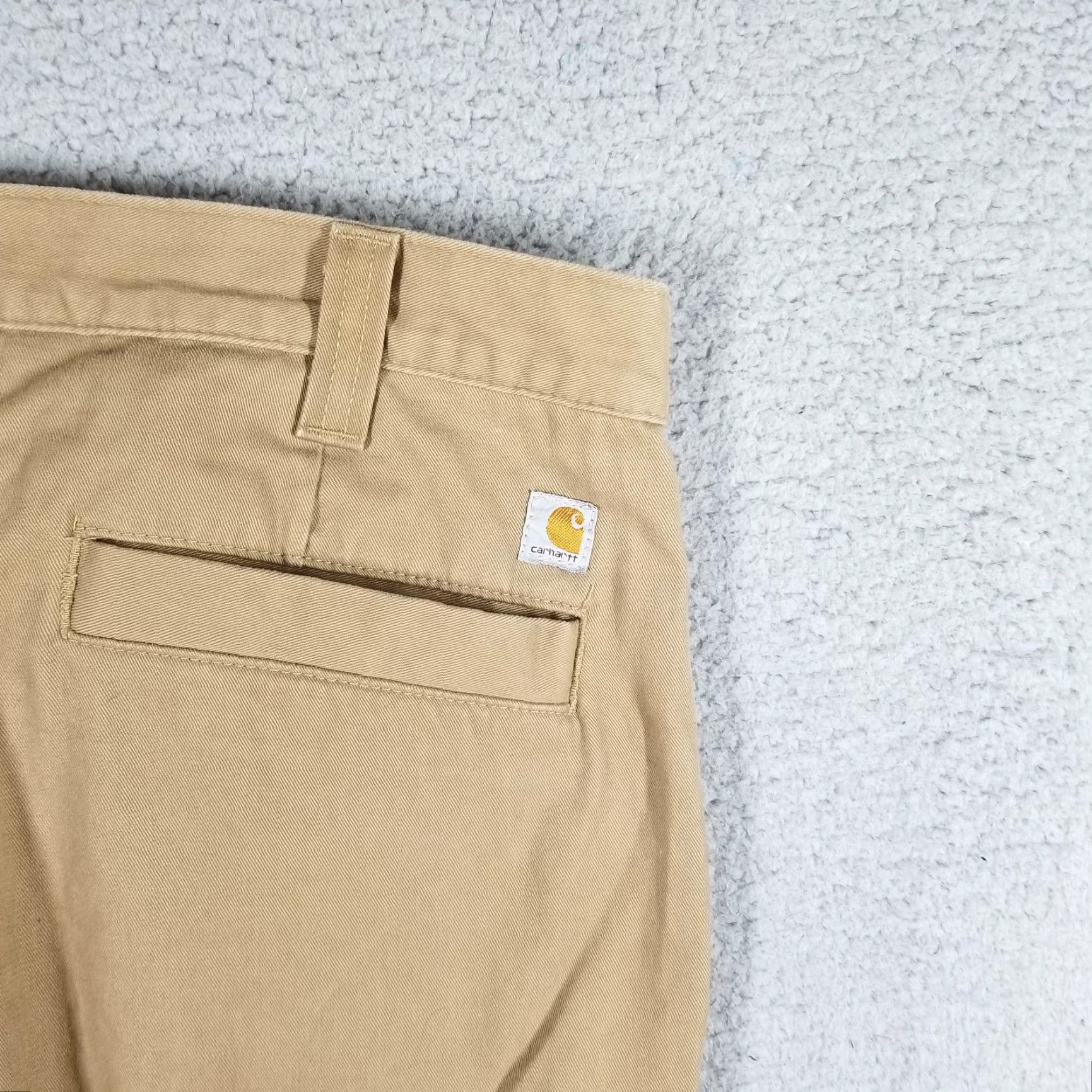Carhartt VINTAGE Carhartt Mens Pants 38x30 Khaki Relaxed Fit Canvas Workwear Chino Trousers Size US 38 / EU 54 - 3 Thumbnail