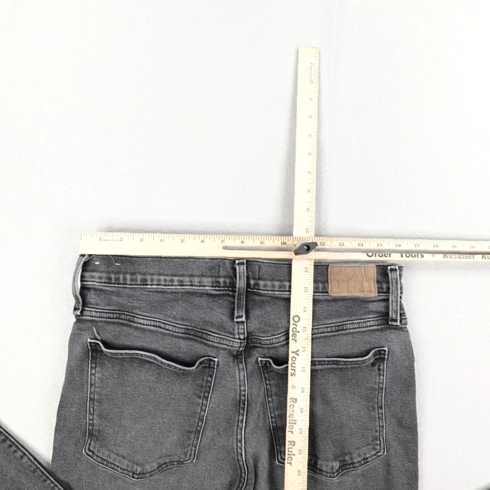 Madewell VINTAGE Madewell Jeans Womens 30 Gray High Rise Straight Fit Stretch Denim Casual Retro Size 30" / US 8 / IT 44 - 7 Thumbnail