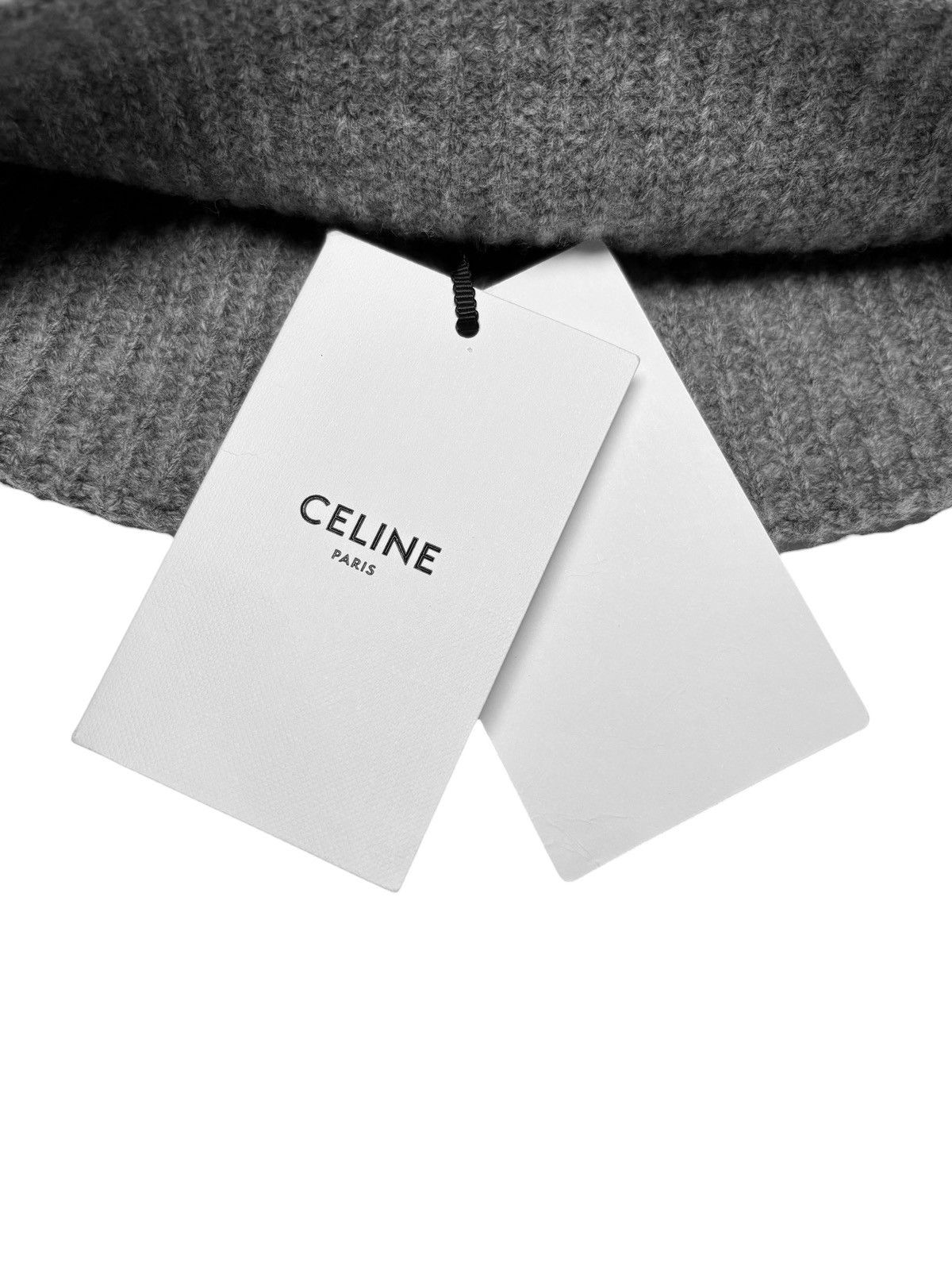 Celine × Hedi Slimane A/W 2022 “Boydoll“ Wool Beanie (FW22/AW22, Knit, Logo) Size ONE SIZE - 4 Thumbnail