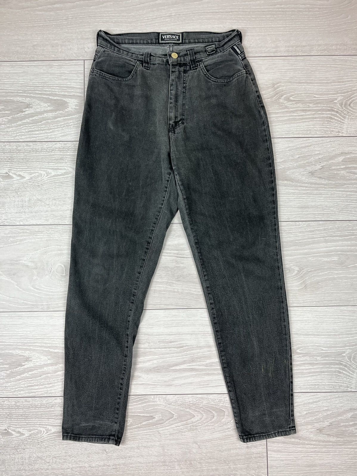 Versace Jeans Couture Versace Jeans Couture Vintage 90s Black Denim Pants Size US 30 / EU 46 - 1 Thumbnail