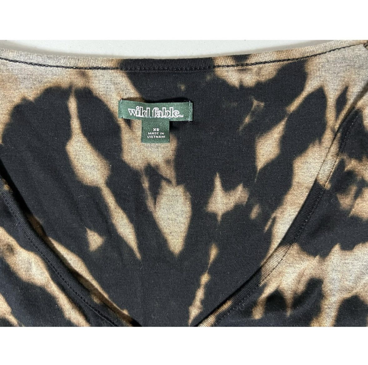 Band Tees Black Acid-Wash Tie Dye Tee T-Shirt Top Blouse Size XS 🖤✨ Size XS / US 0-2 / IT 36-38 - 3 Thumbnail