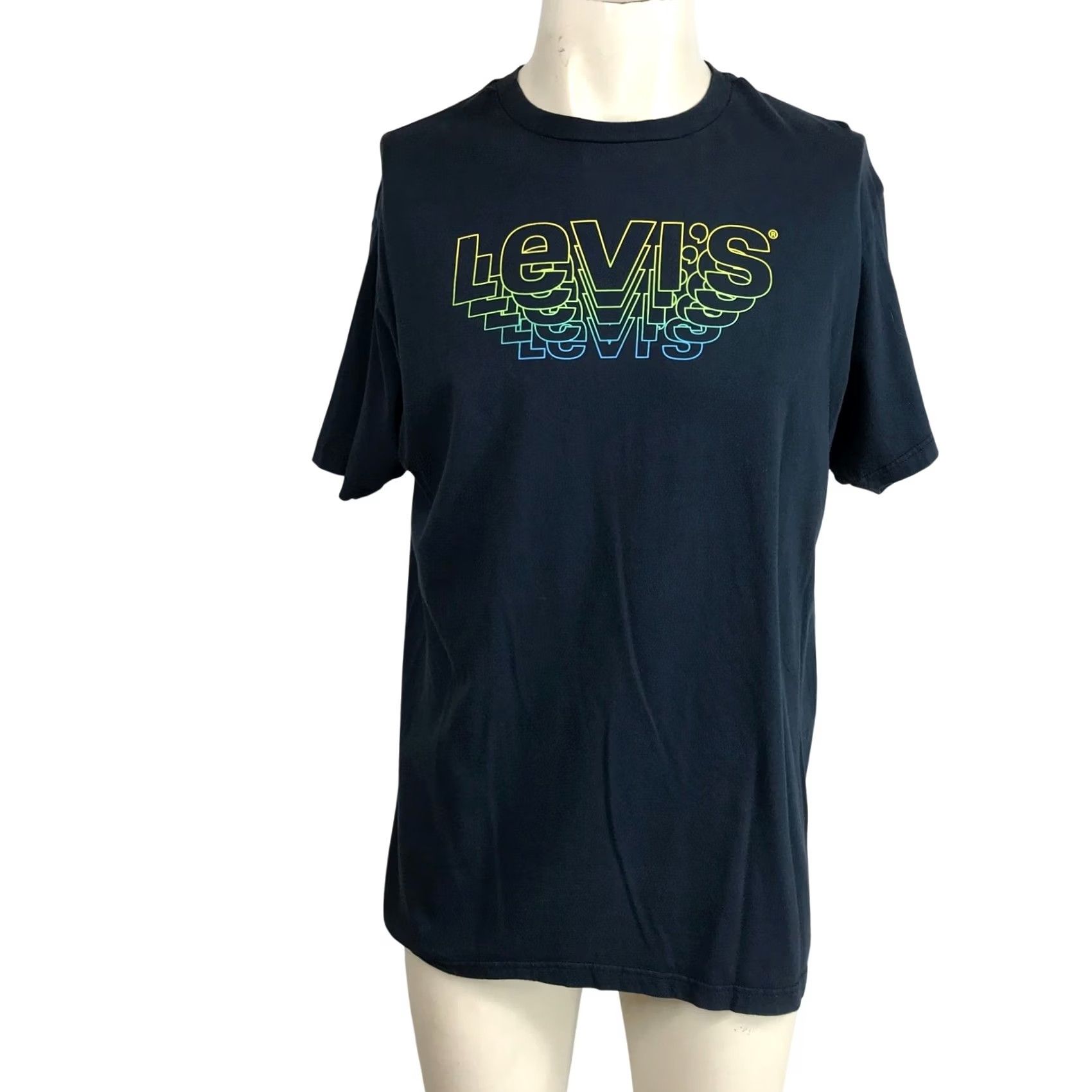 Levi's Levi's Men's Short Sleeve T-Shirt Graphic Print Crew Neck Dark Blue L Size US L / EU 52-54 / 3 - 2 Thumbnail