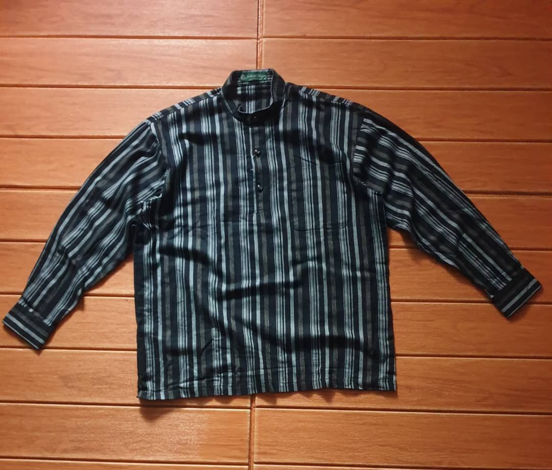 Japanese Brand 💥Johnny Hays Stripe longsleeve Shirt Size US M / EU 48-50 / 2 - 3 Thumbnail
