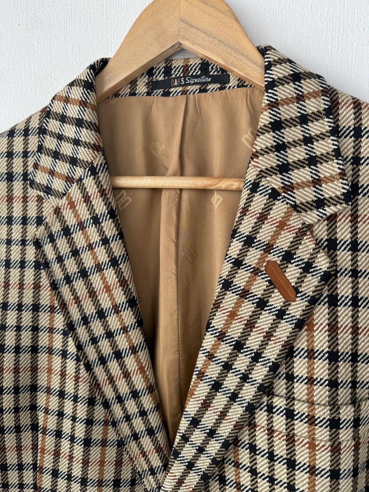 DAKS DAKS London Signature Wool Blazer Jacket Check Made in UK Size 40R - 5 Thumbnail