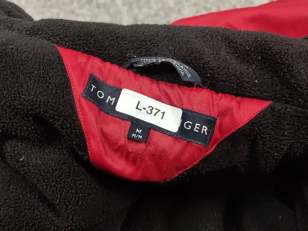 Tommy Hilfiger Vintage 90s Tommy Hilfiger Bright Red Fleece Lined Jacket Size US M / EU 48-50 / 2 - 9 Thumbnail