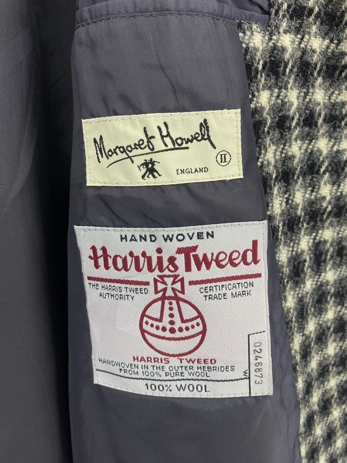 Margaret Howell Vintage Margaret Howell x Harris Tweed Long Coat Wool Jacket Size M / US 6-8 / IT 42-44 - 7 Thumbnail