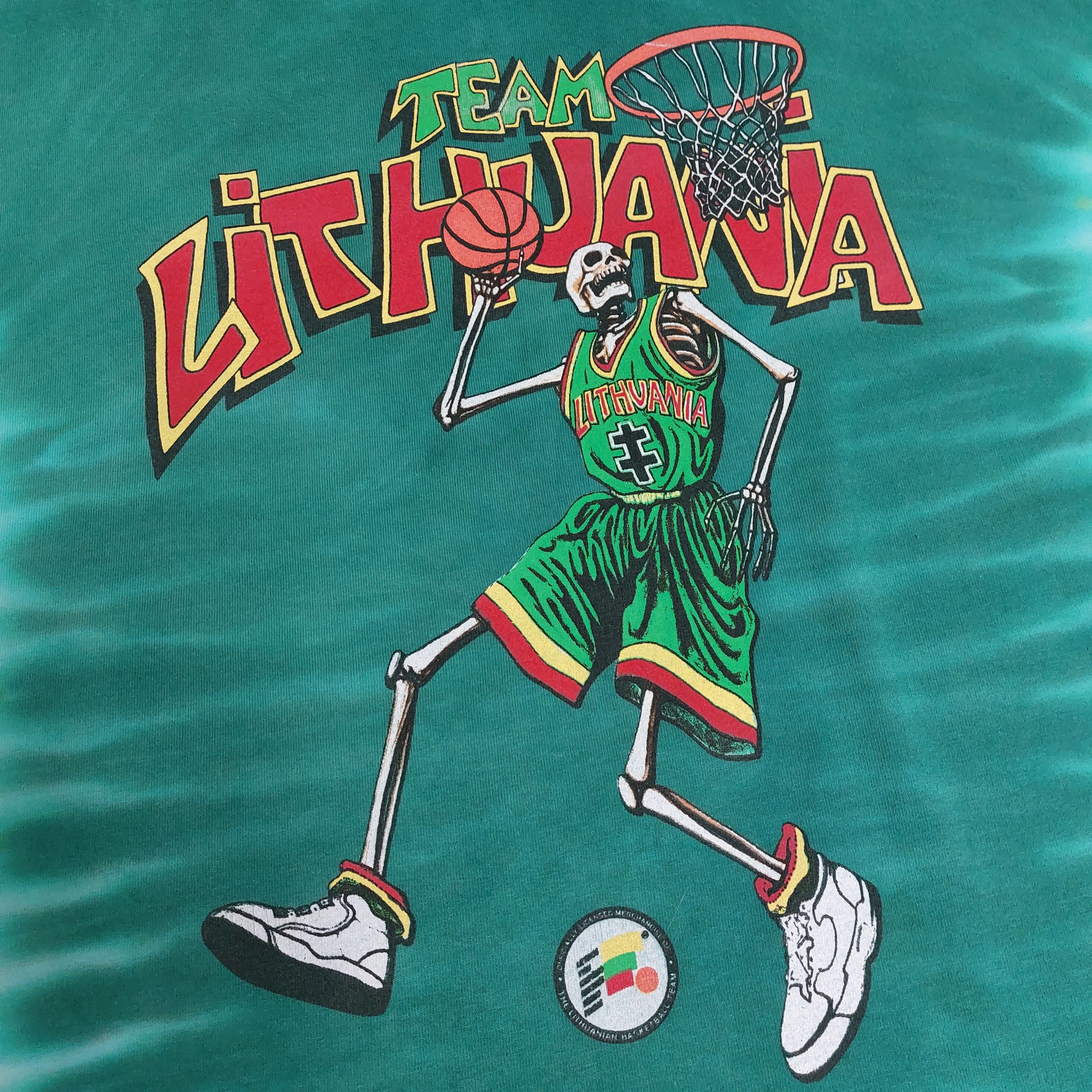 Grateful Dead VTG Grateful Dead Lithaunia Basketball Team tie dye t-shirt Size US L / EU 52-54 / 3 - 2 Thumbnail