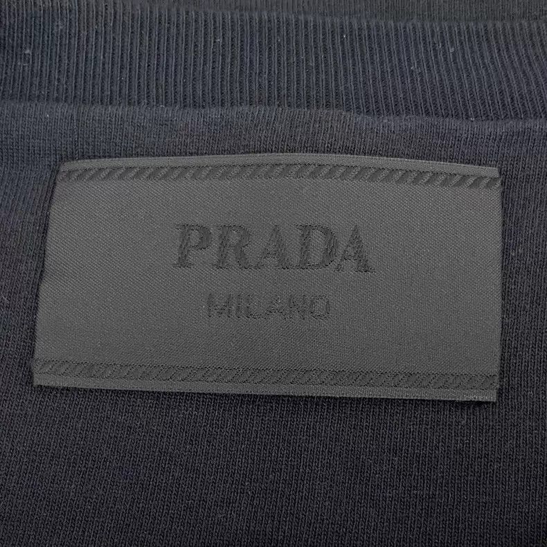 Prada Prada Black logo letter round-neck short-sleeved T-shirt Size US L / EU 52-54 / 3 - 5 Thumbnail