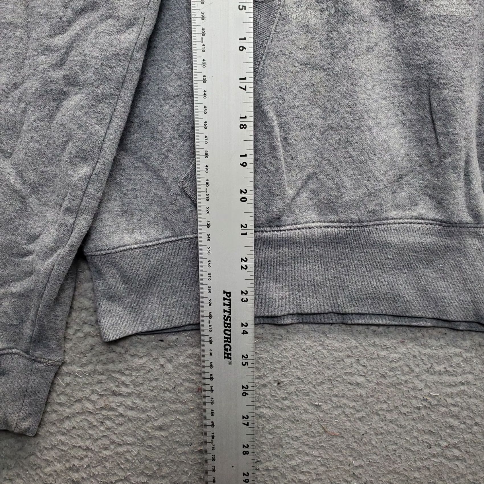 Vintage Aéropostale Hoodie Womens L Gray Fleece Lined Glitter Logo Long Sleeve Pullover Size L / US 10 / IT 46 - 3 Thumbnail