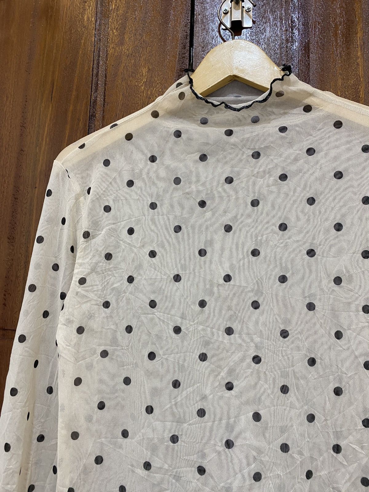 Jean Paul Gaultier Japanese friful polkadot meshtop rare jpg styled Size XL / US 12-14 / IT 48-50 - 2 Thumbnail