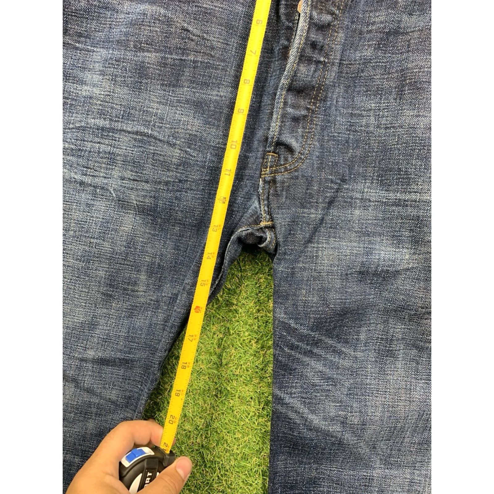 Levi's Levis 501 Jeans Mens 36x30 Dark Wash Denim Pants Button Fly Western Wear Y2K Levi's 501 Series Slim Straight 5-Pocket Blue Cotton Denim Size US 36 / EU 52 - 6 Thumbnail