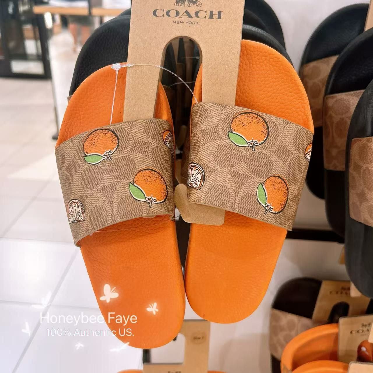 Udele Sport Slide In Signature Canvas With Fruit Print CAR29
