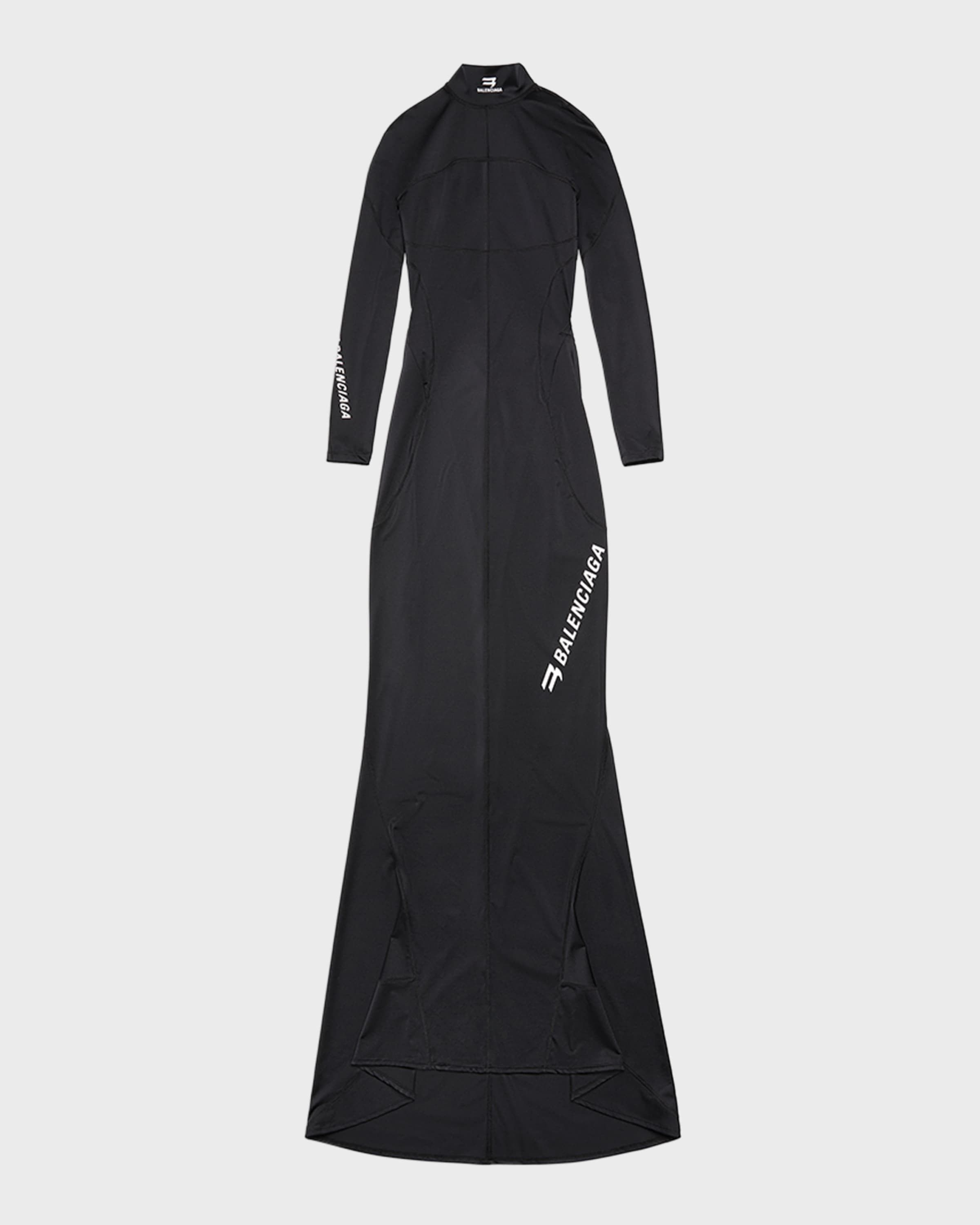 Balenciaga o1bcso1str0525 Sporty B Activewear Gown in Black Size M / US 6-8 / IT 42-44 - 1 Thumbnail
