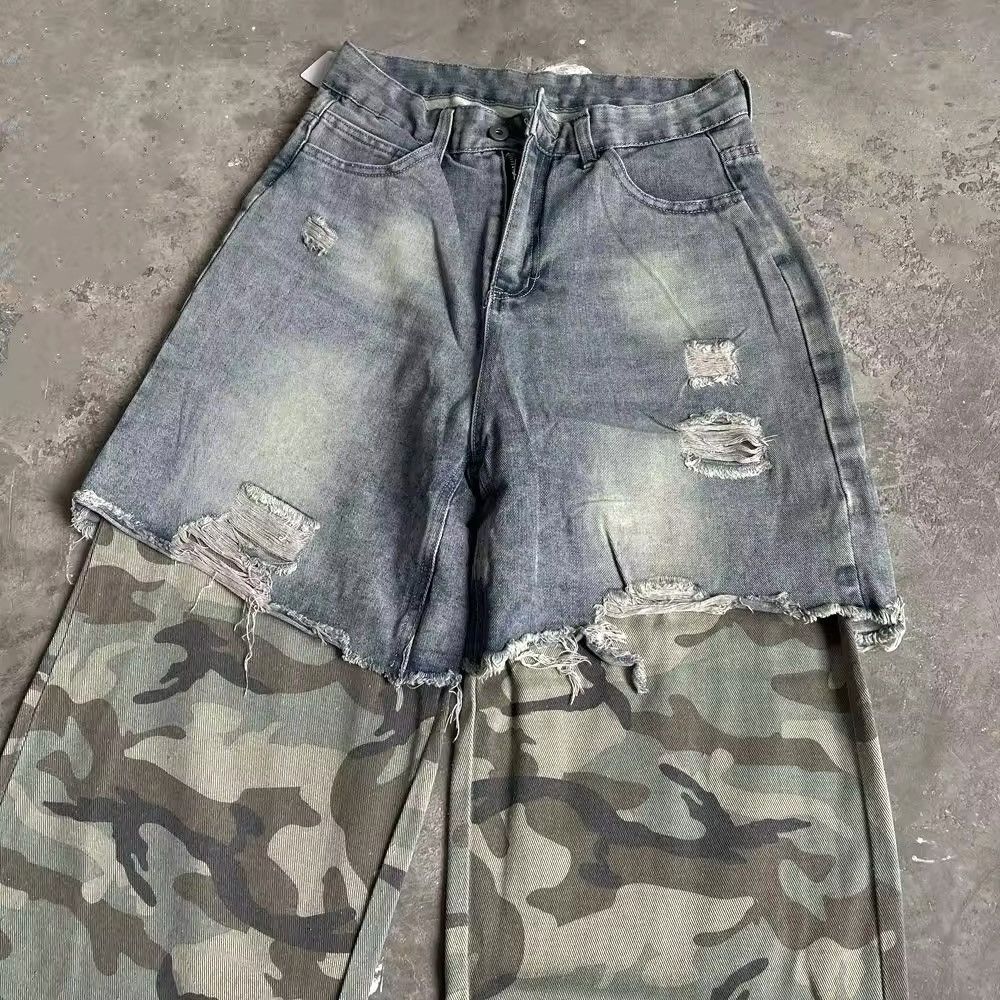 Japanese Brand Fake Two Pieces Denim Jean Size US 30 / EU 46 - 4 Thumbnail