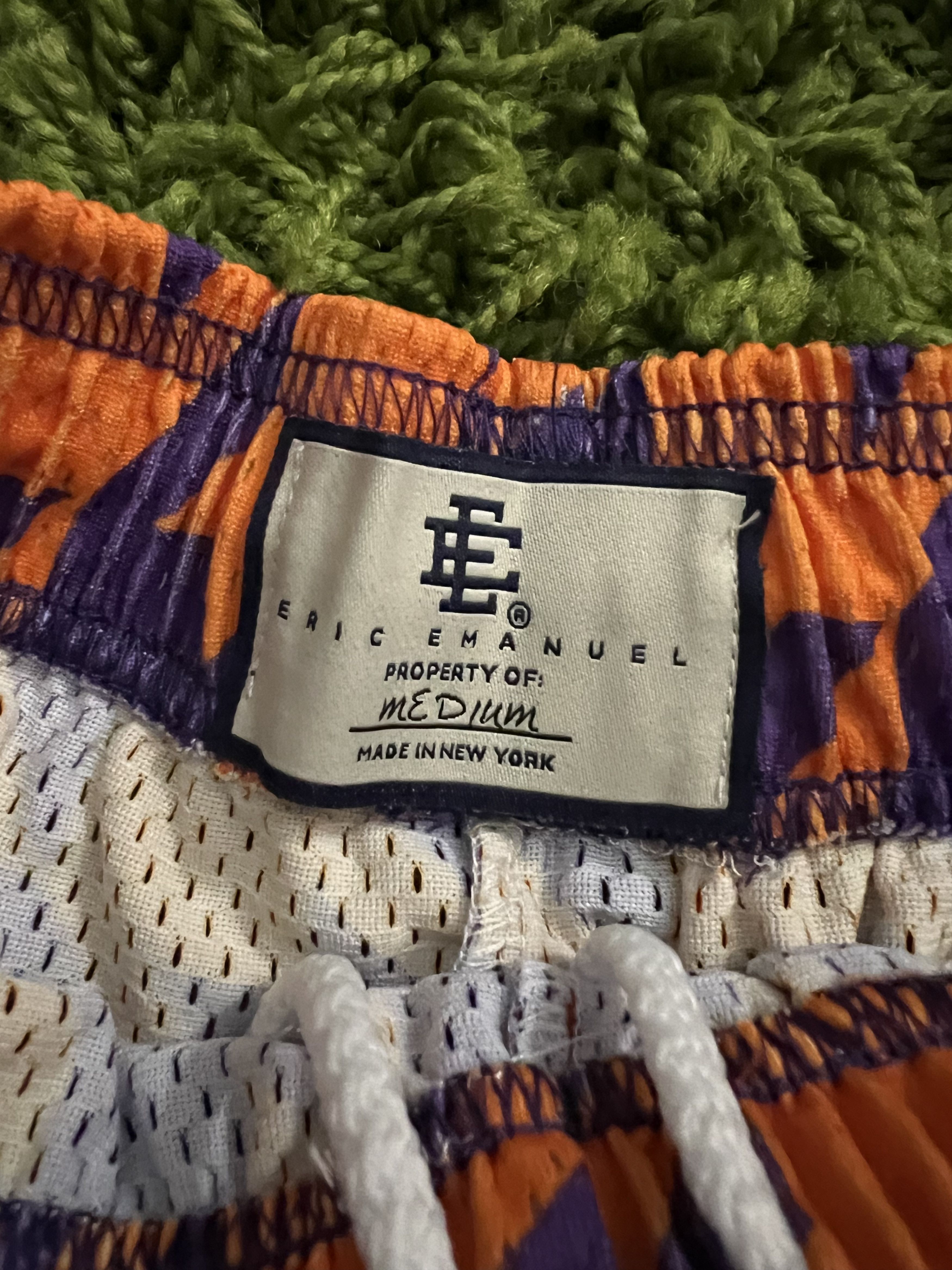 Eric Emanuel Eric Emanuel EE Basic Shorts Orange Purple Houndstooth Size US 32 / EU 48 - 3 Thumbnail