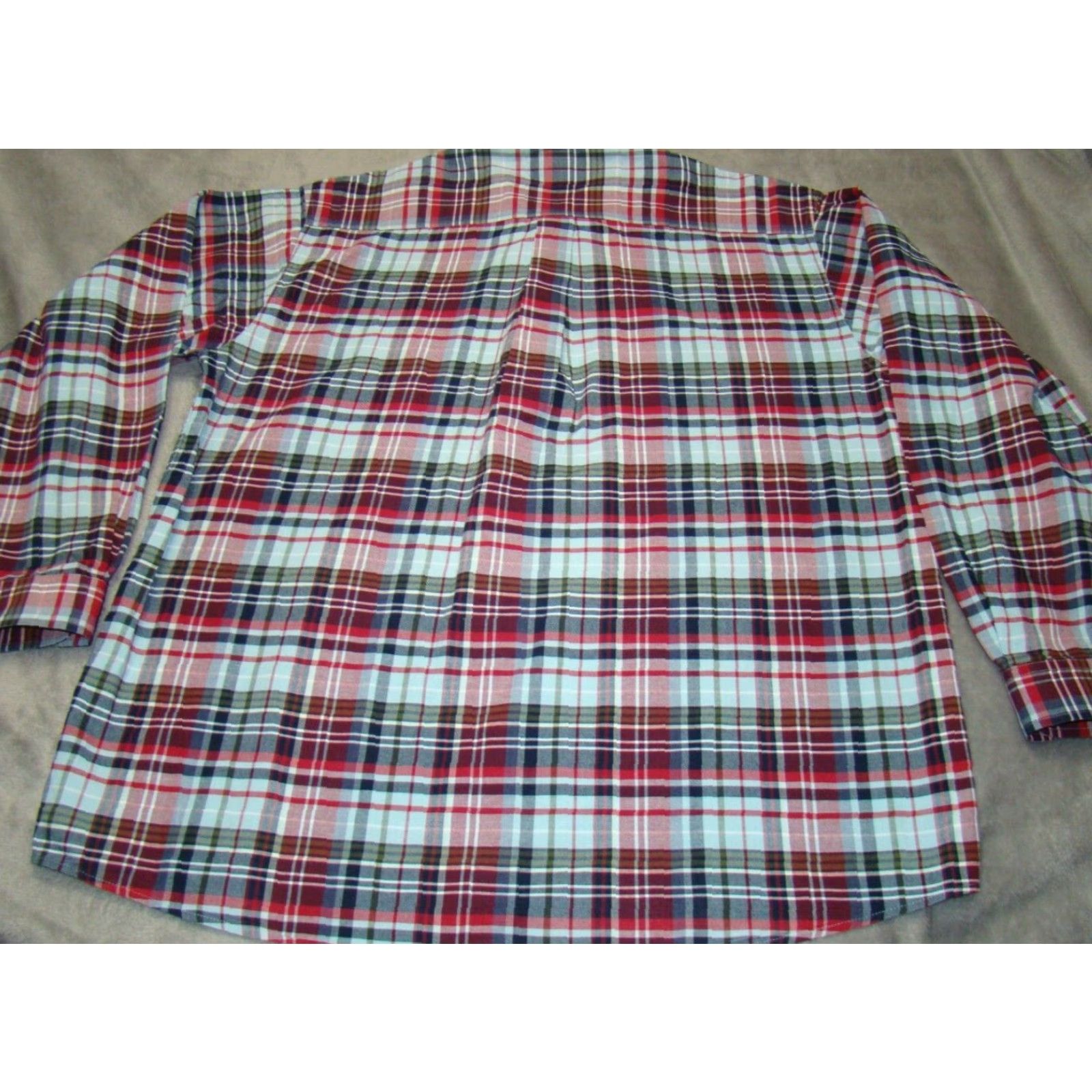 Vintage Cinch Shirt Mens 2XL Oxford Red Blue Plaid Long Sleeve Western Button-Up Casual Shirt Size US XXL / EU 58 / 5 - 6 Thumbnail