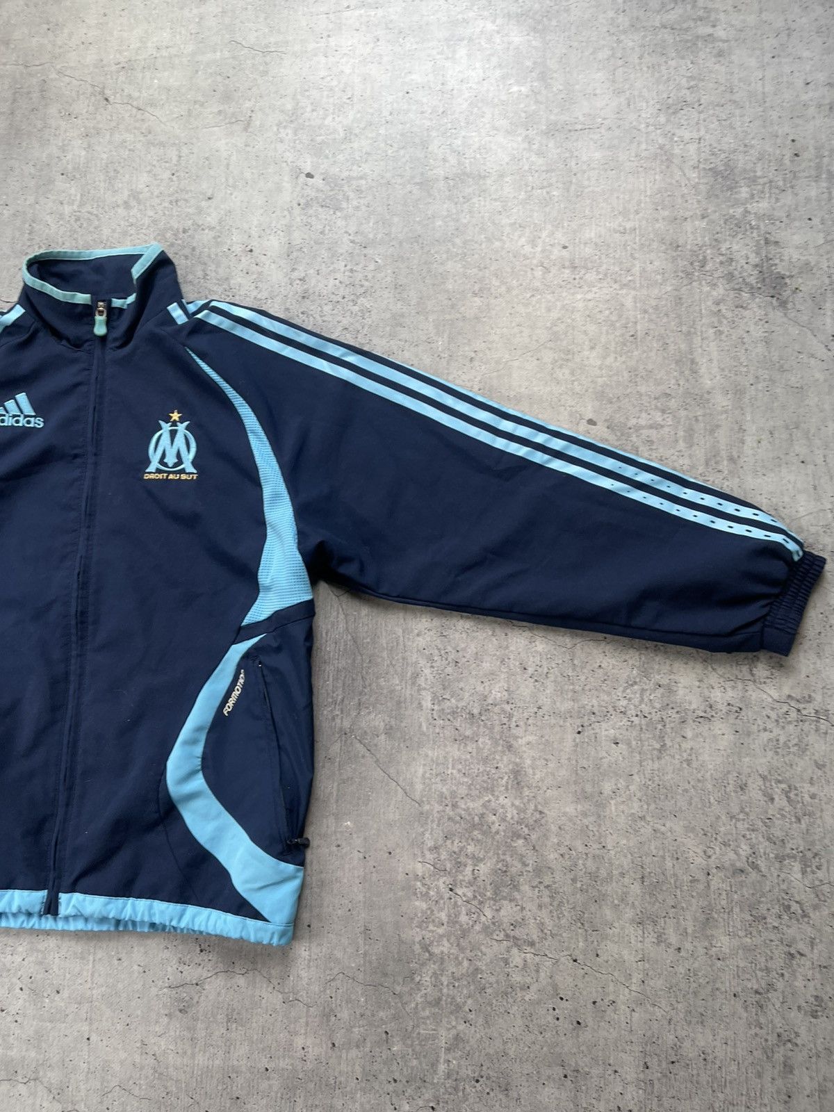 Adidas Vintage 00’s Adidas Marseille Nylon Olympic Jacket Y2K Size US S / EU 44-46 / 1 - 7 Thumbnail