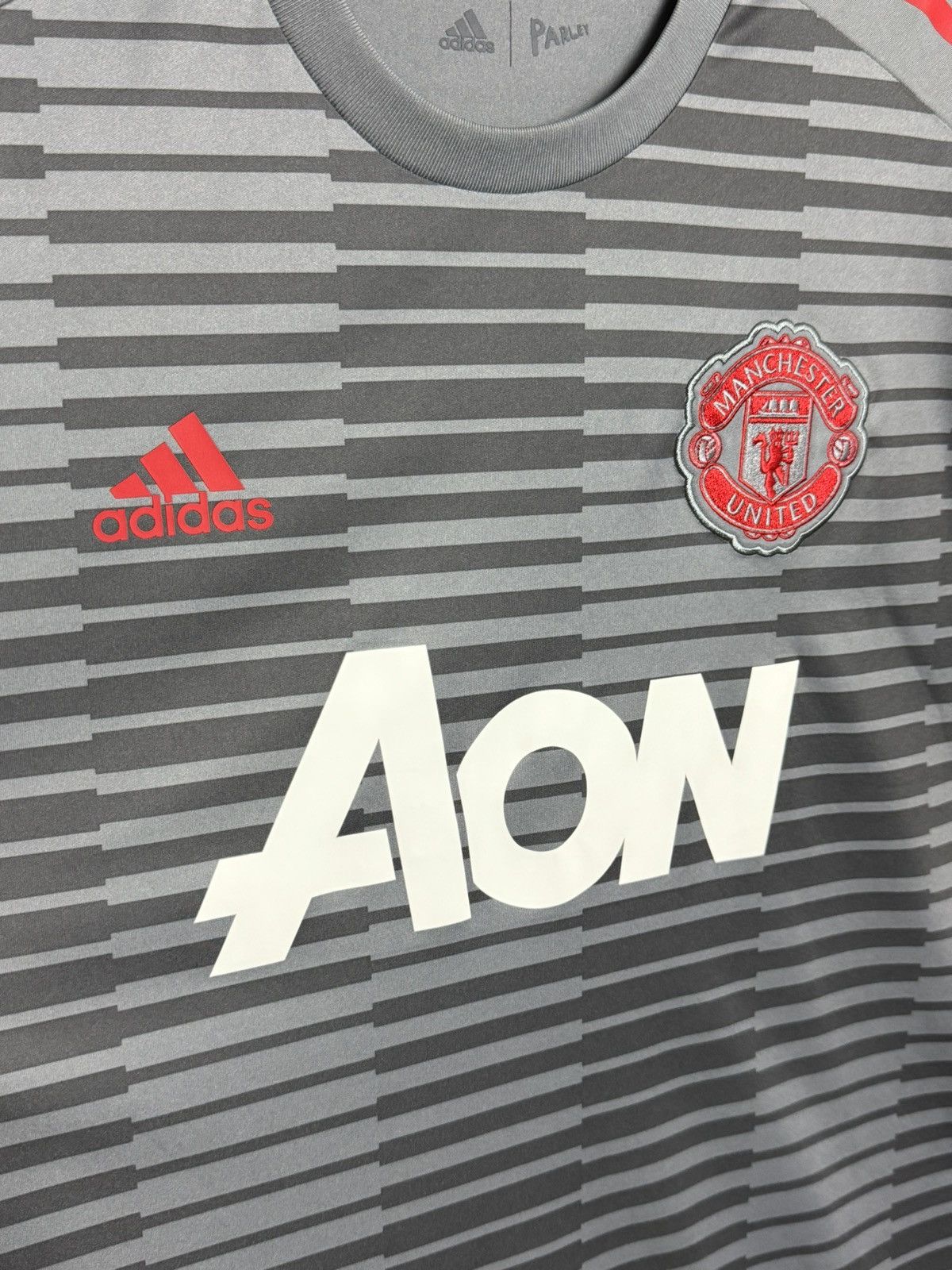 Adidas Manchester United Training Football Jersey T-Shirt Size US L / EU 52-54 / 3 - 3 Thumbnail
