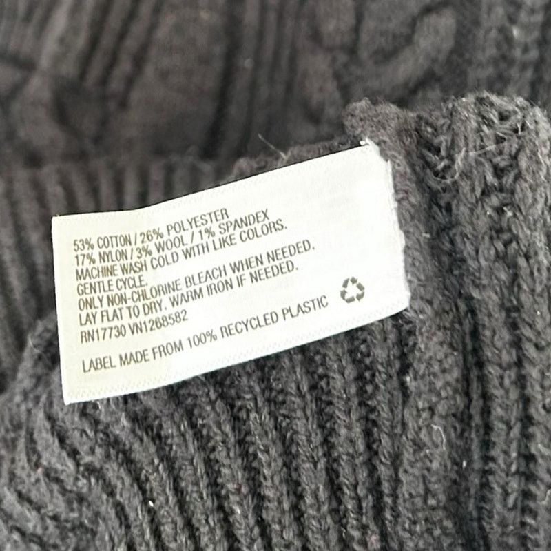 Other Nili Lotan for Target Black Knit Quarter Zip Sweater Sz XXS Size XXS / US 00 / IT 34 - 3 Thumbnail