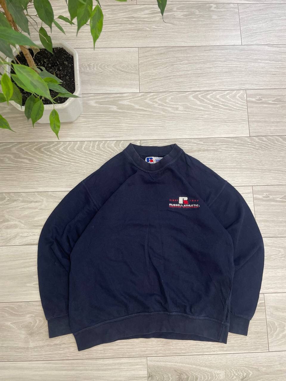 Russell Athletic × Vintage Vintage Russell Athletic Baggy Sweatshirt Y2K Size US L / EU 52-54 / 3 - 1 Thumbnail