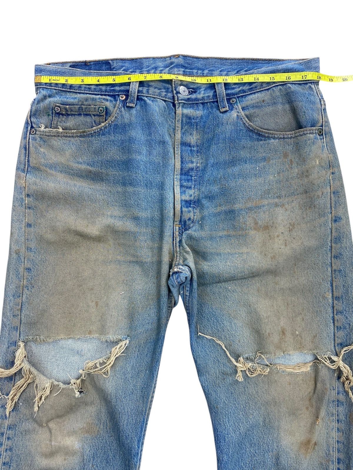 Levi's Levi’s 501 90’s Mud Wash Ripped Jeans Size US 34 / EU 50 - 5 Thumbnail