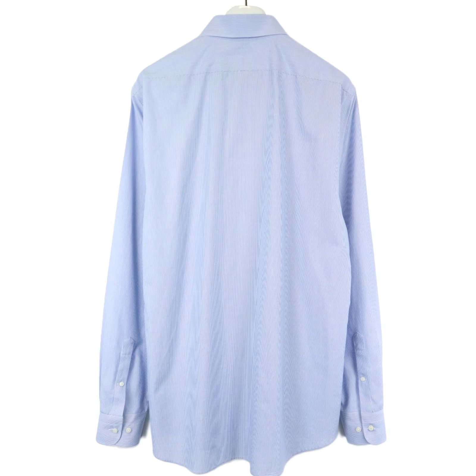 Suitsupply SUITSUPPLY Shirt Men's Extra Slim Fit 45-7/17 3/4L Pinstripe Blue Formal Size 48R - 2 Thumbnail