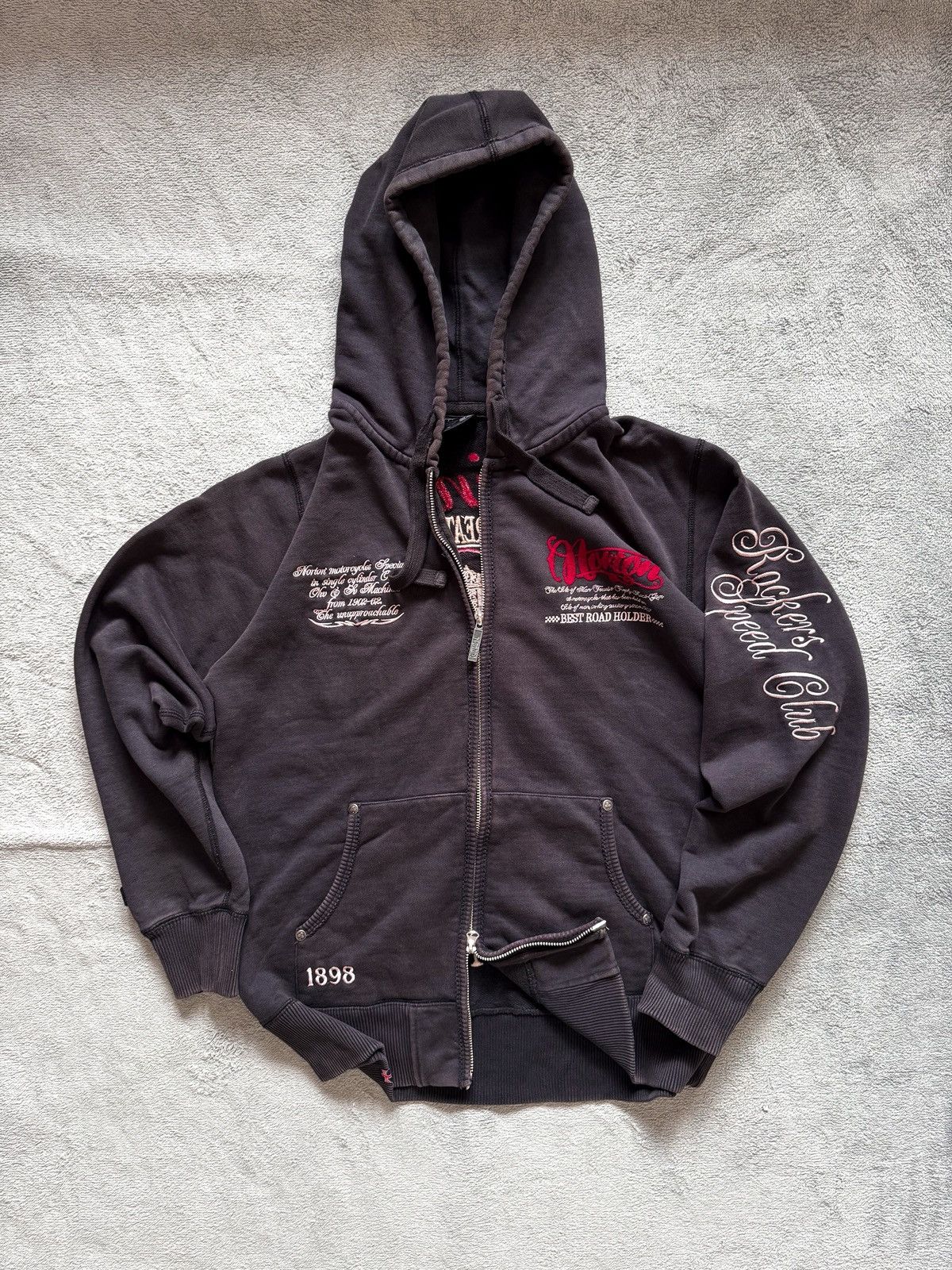 Norton Vintage Norton Motorcycle Rockers Speed Club Hoodie Size US L / EU 52-54 / 3 - 6 Thumbnail