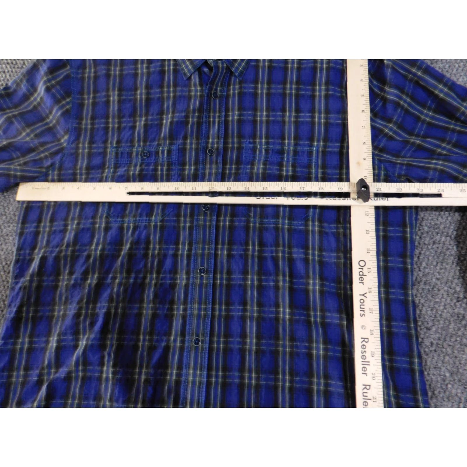 BUGATCHI Bugatchi Shirt Mens Medium Plaid Long Sleeve Shaped Fit Stretch Classic Size US M / EU 48-50 / 2 - 5 Thumbnail