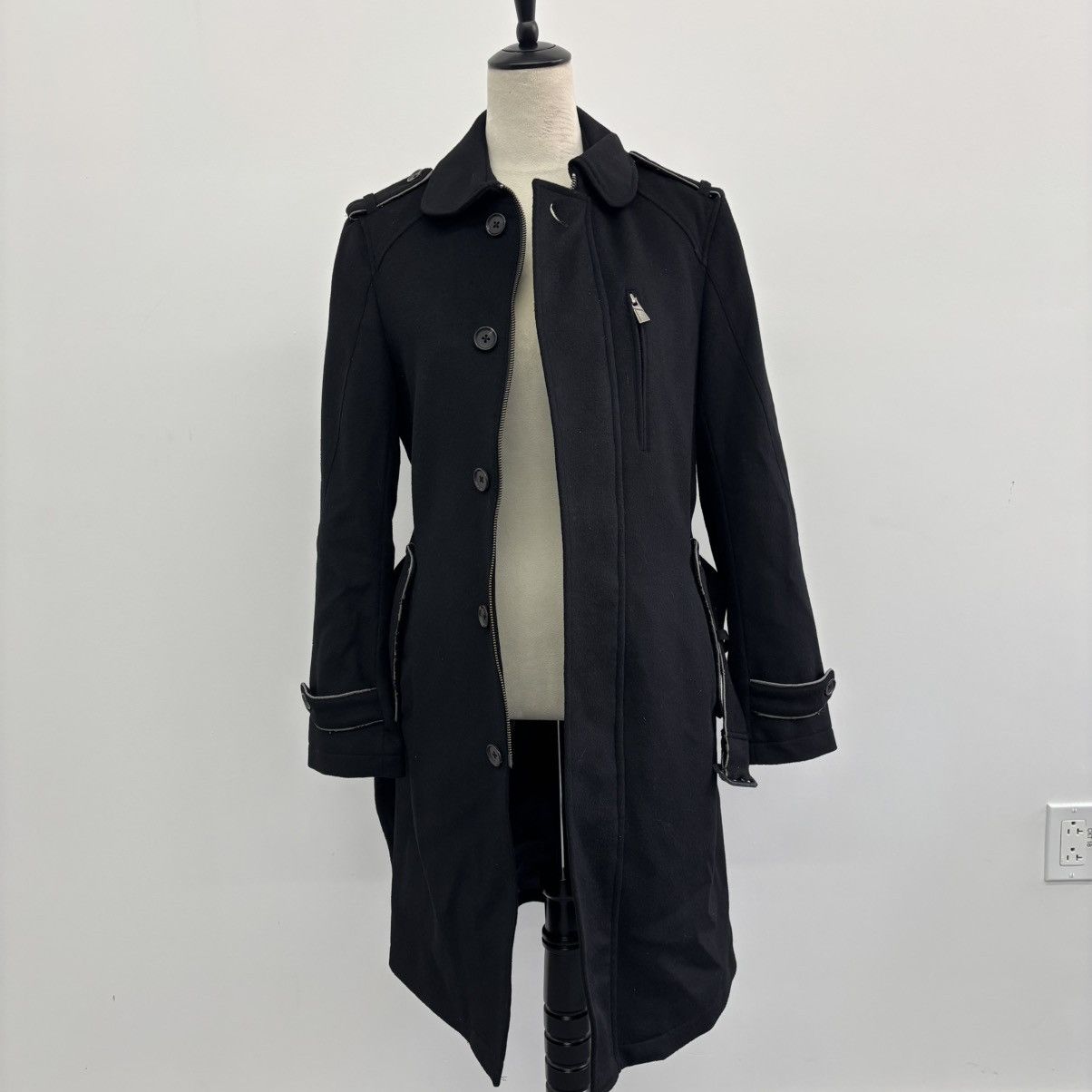 Katharine Hamnett London Belted Long Coat Size US M / EU 48-50 / 2 - 5 Thumbnail